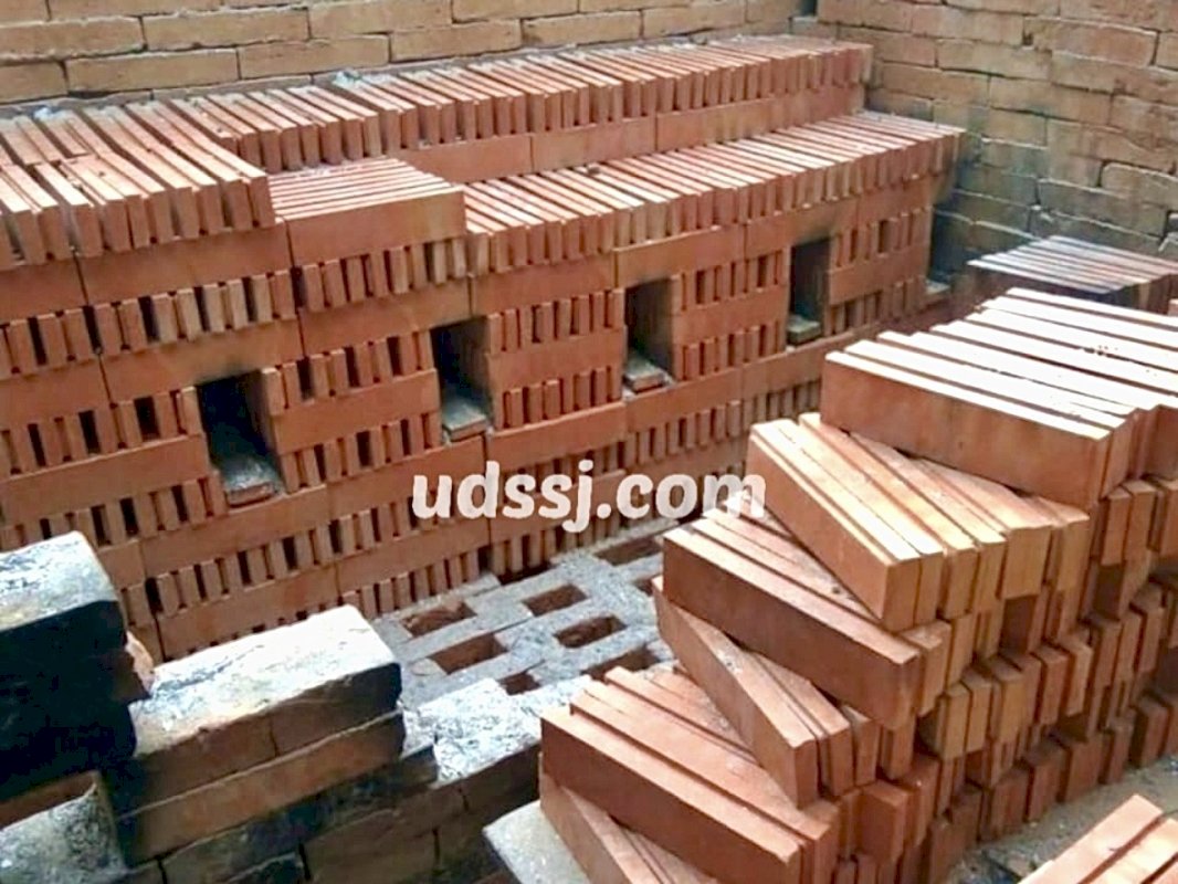 Proses pembakaran bata tempel